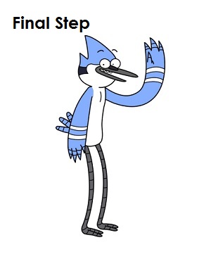 How to Draw Mordecai Final Step Draw Mordecai Final Step