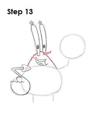 Draw Mr Krabs 13