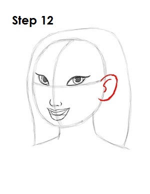 How to Draw Mulan Step 12 Draw Mulan Step 12