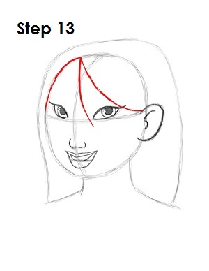 How to Draw Mulan Step 13 Draw Mulan Step 13