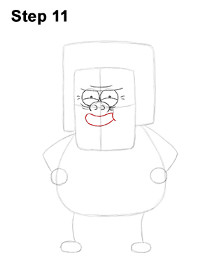 Draw Muscle Man Regular Show 11