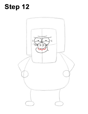 Draw Muscle Man Regular Show 12