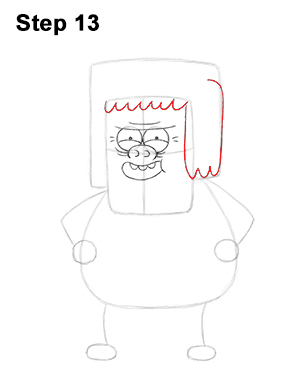 Draw Muscle Man Regular Show 13