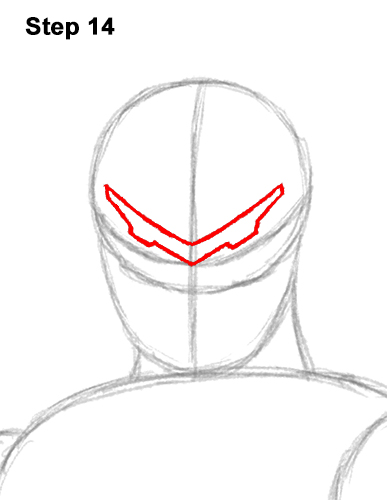 How to Draw Omega Skin Fortnite Battle Royale 14
