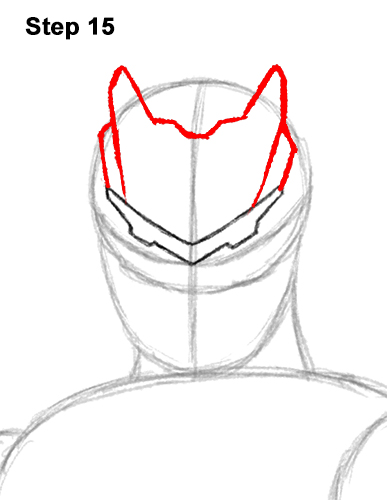 How to Draw Omega Skin Fortnite Battle Royale 15