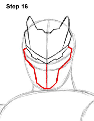 How to Draw Omega Skin Fortnite Battle Royale 16