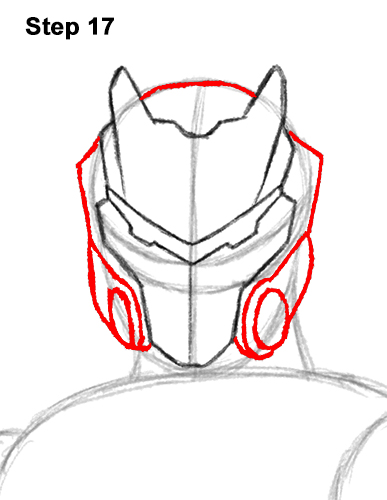 How to Draw Omega Skin Fortnite Battle Royale 17