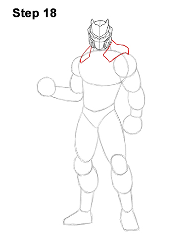 How to Draw Omega Skin Fortnite Battle Royale 18