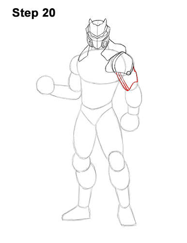 How to Draw Omega Skin Fortnite Battle Royale 20
