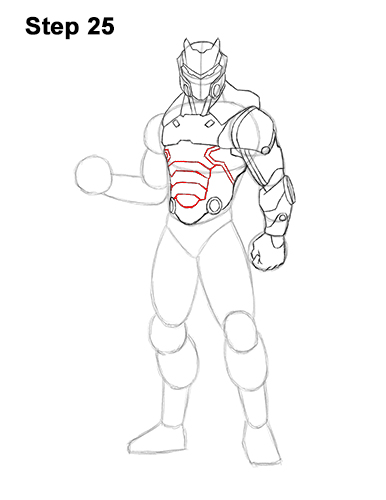 How to Draw Omega Skin Fortnite Battle Royale 25
