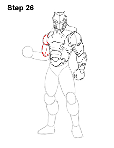 How to Draw Omega Skin Fortnite Battle Royale 26