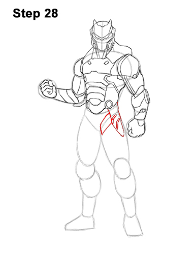 How to Draw Omega Skin Fortnite Battle Royale 28