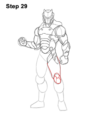 How to Draw Omega Skin Fortnite Battle Royale 29