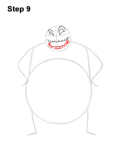 How to Draw Halloween Oogie Boogie Nightmare Before Christmas 9