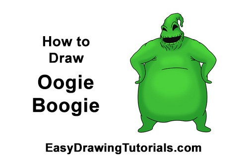 Draw Oogie Boogie Nightmare Before Christmas How to Draw Halloween Oogie Boogie Nightmare Before Christmas