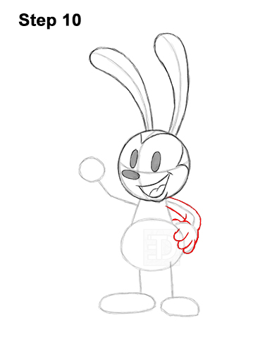 How to Draw Oswald the Lucky Rabbit Disney 10