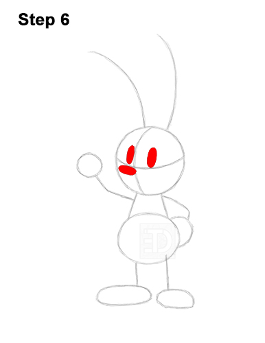 How to Draw Oswald the Lucky Rabbit Disney 6