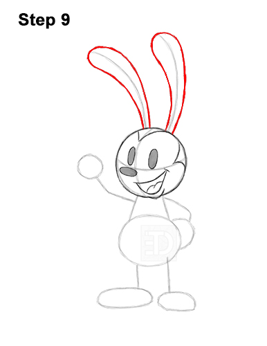 How to Draw Oswald the Lucky Rabbit Disney 9