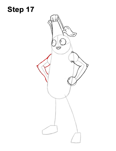 How to Draw Fortnite Peely Skin Banana 17