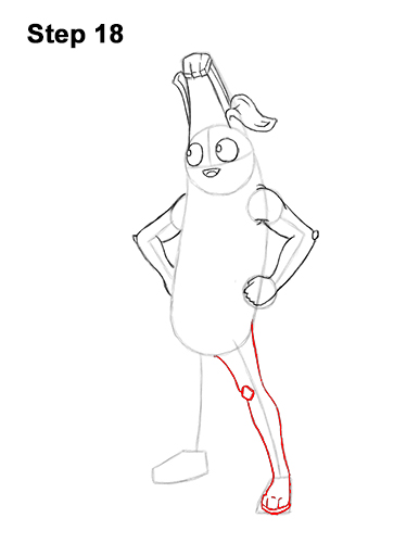 How to Draw Fortnite Peely Skin Banana 18