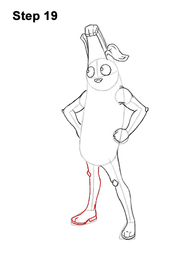 How to Draw Fortnite Peely Skin Banana 19