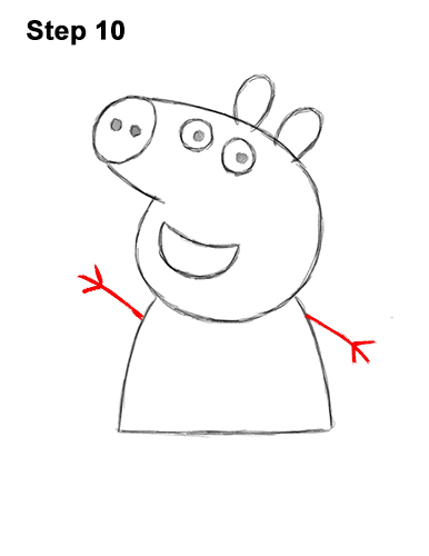 How to Draw Peppa Pig Cartoon 10