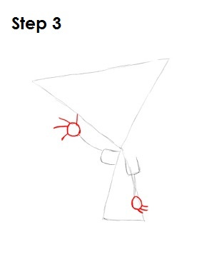 Draw Phineas Step 3 Draw Phineas Step 3