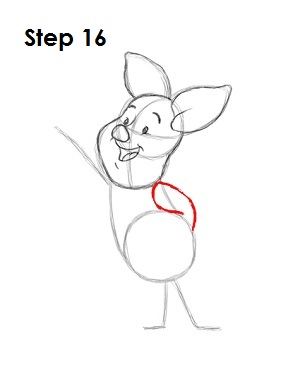 How to Draw Piglet Step 16 Draw Piglet Step 16