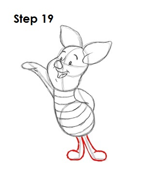 How to Draw Piglet Step 19 Draw Piglet Step 19
