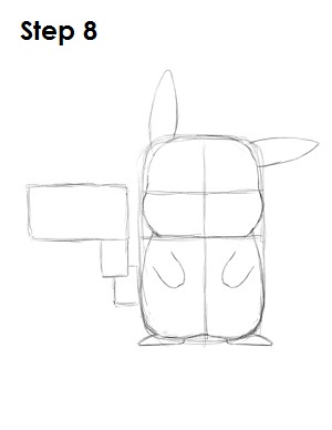 Draw Pikachu Step 8 Draw Pikachu Step 8