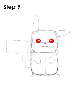 Draw Pikachu Step 9 Draw Pikachu Step 9