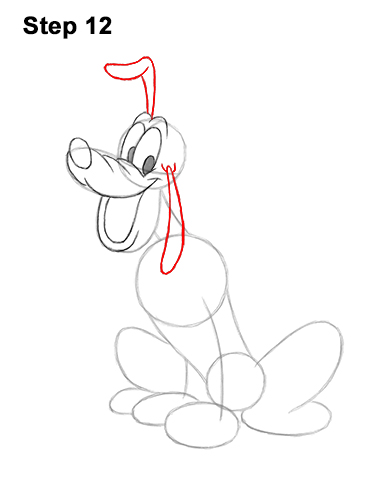 How to Draw Pluto Dog Disney Full Body 12