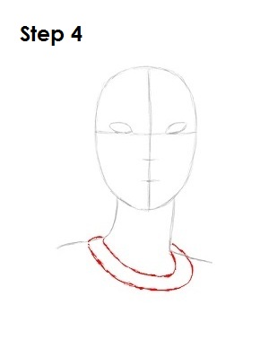 How to Draw Pocahontas Step 4 How to Draw Pocahontas Step 4