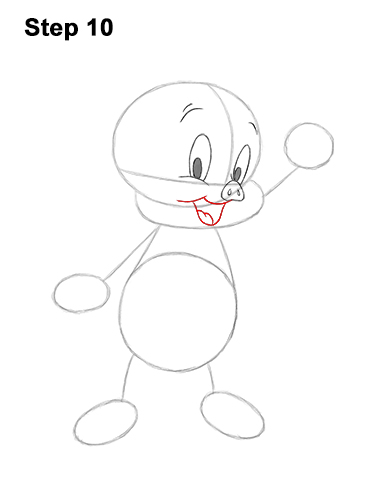 How to Draw Porky Pig Full Body Looney Tunes 10