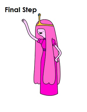 Draw Princess Bubblegum Final Step Draw Princess Bubblegum Final Step
