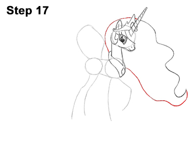 Princess Celestia Drawing 17 Draw Princess Celestia 17