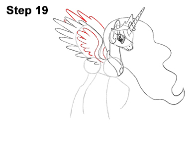 Princess Celestia Drawing 19 Draw Princess Celestia 19