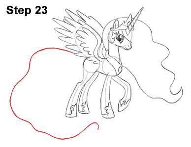 Princess Celestia Drawing 23 Draw Princess Celestia 23