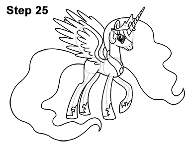 Princess Celestia Drawing 25 Draw Princess Celestia 25