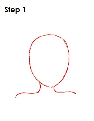 Draw Princess Peach Step 1 Draw Princess Peach Step 1