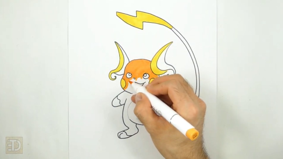 How to Draw Raichu Coloring