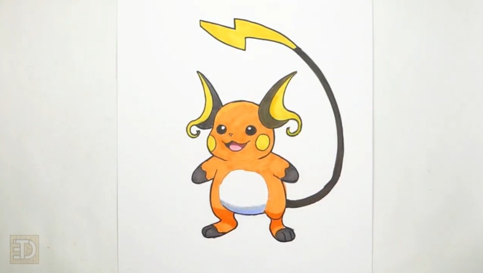 How to Draw Raichu Finishing Touches