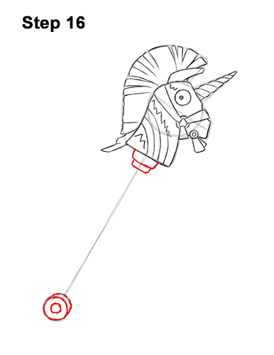 How to Draw Fortnite Rainbow Smash Pickaxe Unicorn 16
