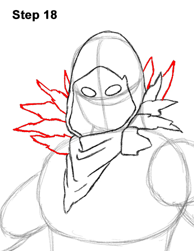 How to Draw Raven Full Body Fortnite Battle Royale 18