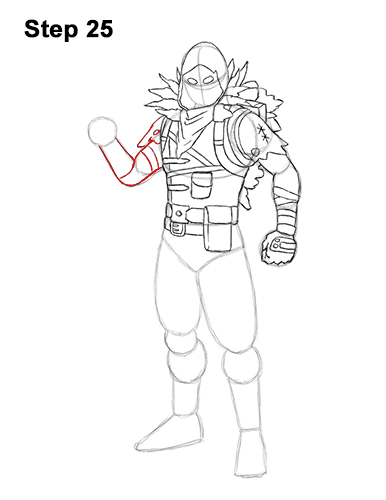How to Draw Raven Full Body Fortnite Battle Royale 25
