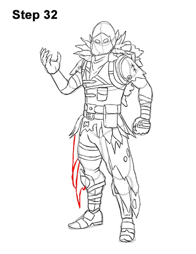 How to Draw Raven Full Body Fortnite Battle Royale 32