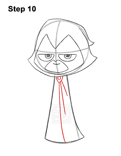 Draw Raven Teen Titans Go 10 How to Draw Raven Teen Titans Go Full Body 10