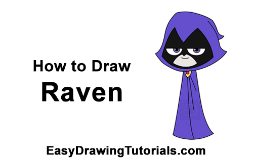 Draw Raven Teen Titans Go How to Draw Raven Teen Titans Go Full Body