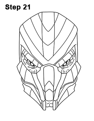 Draw Reptile Mortal Kombat 21