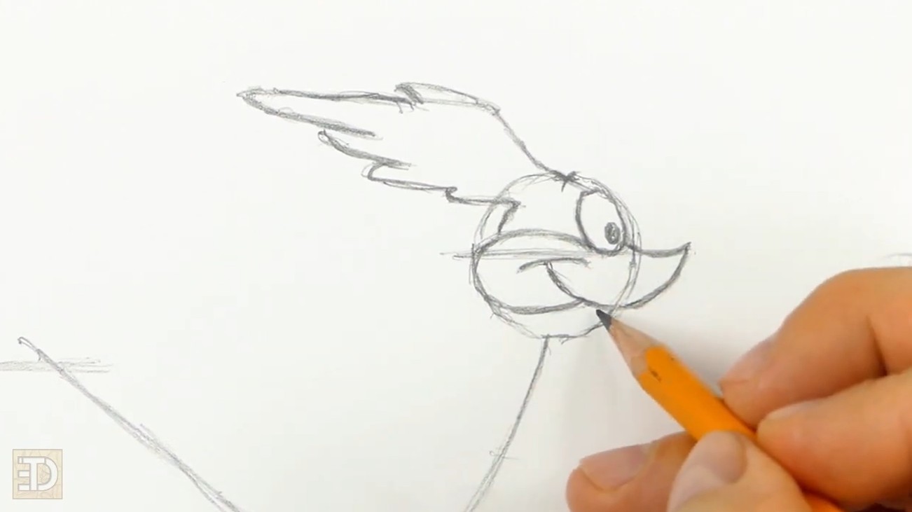 How to Draw Roadrunner Body and Tail Guidelines